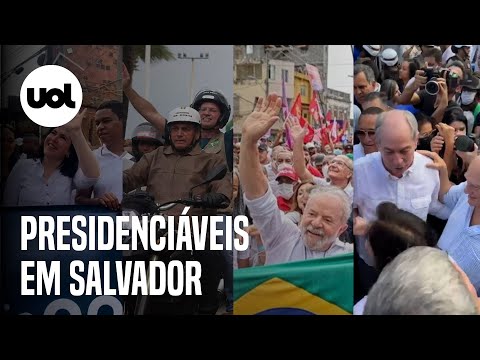 Bolsonaro, Lula, Ciro e Tebet: presidenciáveis participam de atos públicos em Salvador