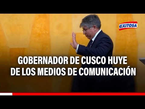 Werner Salcedo: gobernador de Cusco con mejor condición física para huir de medios de comunicación