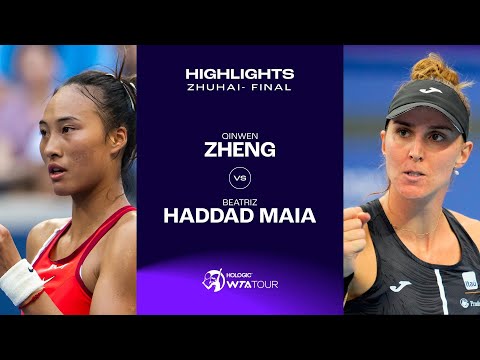 Zheng Qinwen vs. Beatriz Haddad Maia | 2023 Zhuhai Final | WTA Match Highlights