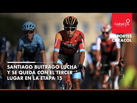 Santiago Buitrago protagoniza una emocionante lucha y termina tercero en la etapa 15