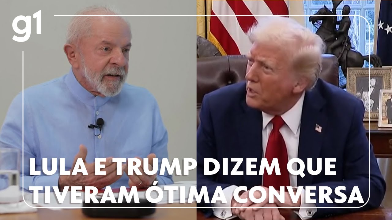 Lula e Trump dizem que tiveram ótima conversa ao telefone