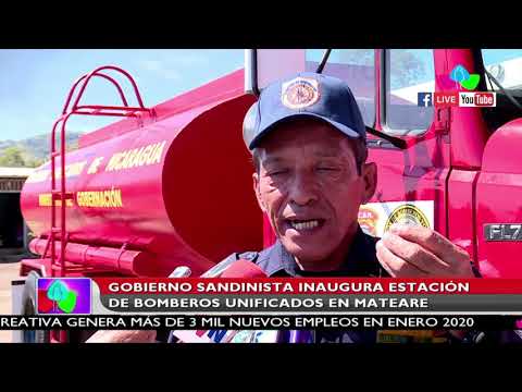 Gobierno Sandinista inaugura Estación de Bomberos Unificados en Mateare