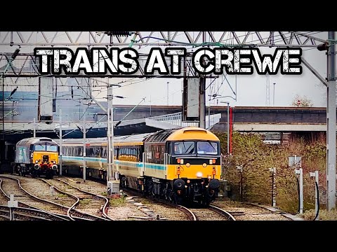 A busy day at Crewe: ScotRail Push/Pull Tour, plenty of Passenger Services and Freight! 24/2/23