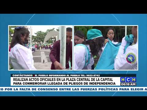 ¡Celebración patria! Un día como hoy llegaron los Pliegos de Independencia a “La Antañona” Comayagua