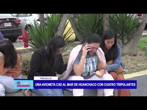 Trujillo: Una avioneta cae al mar de Huanchaco con cuatro tripulantes