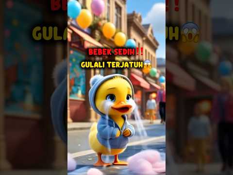 Bebek Sedih Gulali Terjatuh‼️😱#shorts #bebek #duck #duckshorts
