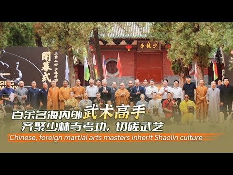 Chinese and foreign martial arts masters inherit Shaolin kung fu, spread Chinese culture