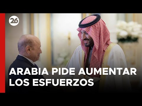 Arabia Saudita pide aumentar los esfuerzos para el alto el fuego en Gaza