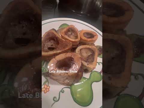 Marrow bones sizzling! #bonebroth #beefbonemarrow #latebloomer