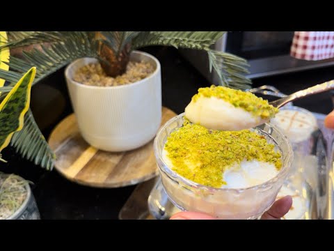 وصفة لمحلبي بقوام كريمي و بنة خرافية 😋مع طريقة صنع بودرة الأرز في المنزل