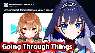 Kronii cries talking about Mumei's Graduation:
