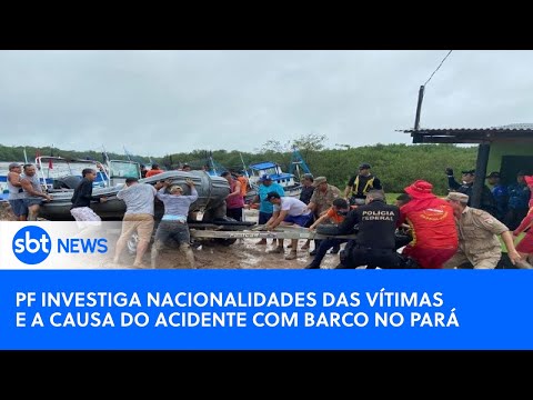 Barco à deriva com corpos: PF investiga nacionalidades das vítimas e a causa do acidente no Pará