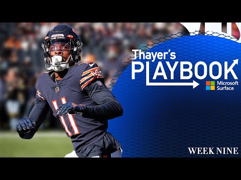 Mooney, Pettis block for Fields' big runs vs. Dolphins | Thayer's Playbook | Chicago Bears video clip