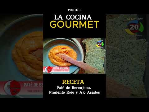 Paté de Berenjena, Pimiento Rojo y Ajo Asados Parte 1