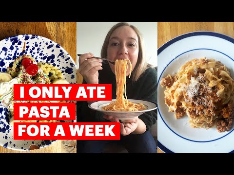 I Only Ate Pasta For A Week!