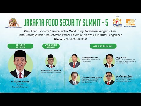 JAKARTA FOOD SECURITY SUMMIT 5 - COVID-19, MOMENTUM UNTUK MENDUKUNG PETANI, PETERNAK DAN NELAYAN