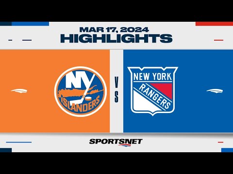 NHL Highlights | Rangers vs. Islanders - March 17, 2024