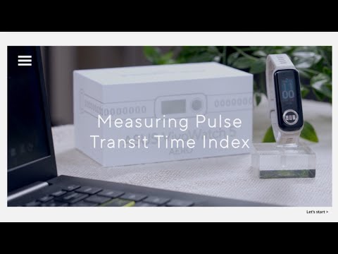 ASUS VivoWatch 5 AERO_Measuring Pulse Transit Time Index