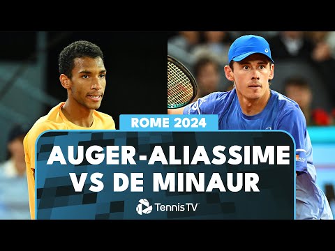 Three-Hour Battle! Felix Auger-Aliassime vs Alex De Minaur Highlights | Rome 2024