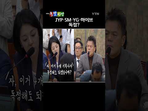 가수 겸 프로듀서 박진영이 대중문화교류위원회 위원장 자격으로 국정감사에 출석했다. / YTN / 돌발영상