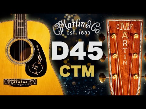 これぞ豪華絢爛 カルパチアンスプルース【Martin CTM D-45】2018年製 カスタムショップモデル（完全予約制 名古屋アコギ専門店 オットリーヤギター）