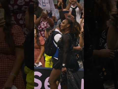 Serena Williams's last match of her career 🥺 Surreal for Ajla Tomljanovic! #wta #tennis #shorts