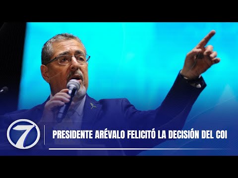Presidente Arévalo felicitó la decisión del COI