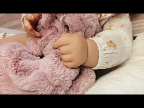 Come see 7 month Junes makeover reveal. #sharethelove #rebornart #dollmakeover 