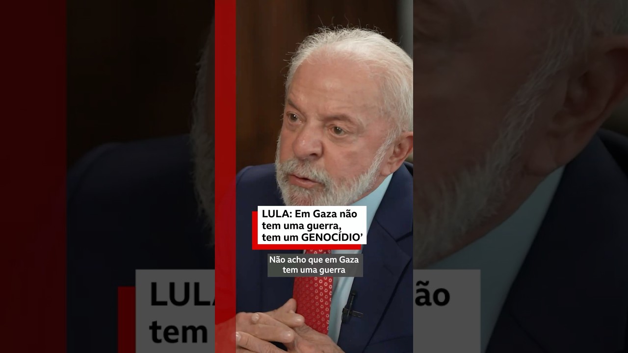 🗣️🇮🇱🇵🇸 Lula sobre Gaza Eu acho que isso é um genocídio e que não pode continuar