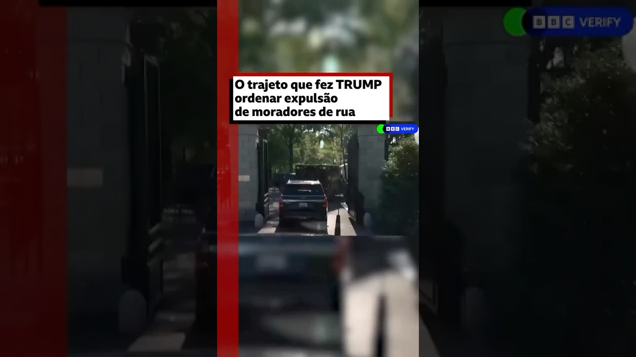 Trump sobre moradores em situação de rua em Washington Os sem teto têm que sair 🇺🇸