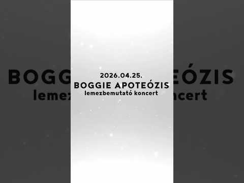 Boggie: Apoteózis lemezbemutató