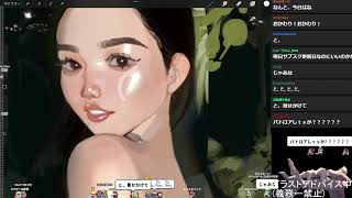 描く→視聴者の絵にアドバイス