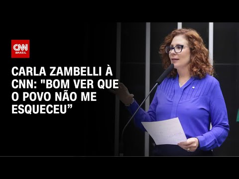 ​“Bom ver que o povo não me esqueceu”, diz Carla Zambelli à CNN | BASTIDORES CNN