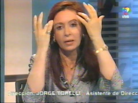 DiFilm - Cristina Kirchner por contradicciones de Néstor Kirchner (2003)