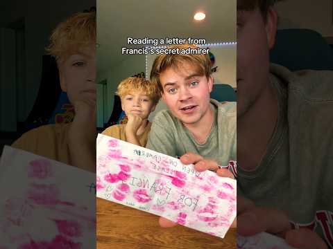 Francis got a love <strong>letter</strong>!