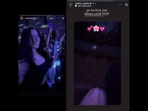 Lauren Jauregui y Camila Cabello en el mismo concierto de Hilary anoche en LA