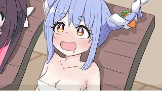 【手描き】ぺこらとサウナでととのいたいAZKi【ホロライブ切り抜き/兎田ぺこら/AZKi】