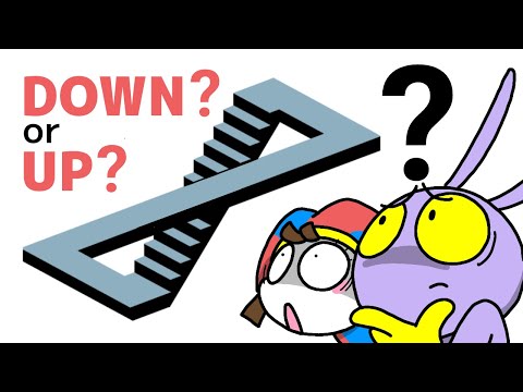 Amazing 7 Optical illusions Animation edit🤩Funny Trick art Tutorial by TADC Pomni & Jax🤩