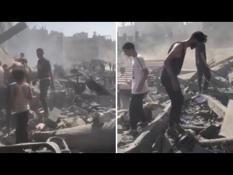 Bombardamenti israeliani su Khan Younis