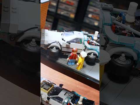 My LEGO Back to the Future diorama! #lego #backtothefuture #moc #delorean #creative #art