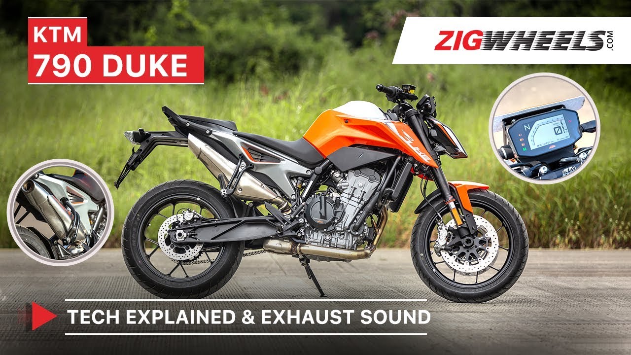 KTM 790 Duke Exhaust Sound and Colour TFT Display & Tech Explained