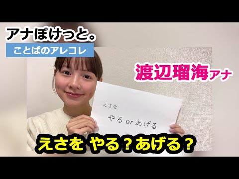 【アナぽけっと。】「えさを やる？あげる？」渡辺瑠海