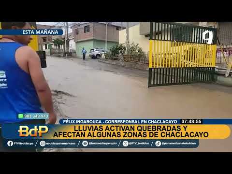 Chaclacayo: lluvias activan quebrada Huascarán y generan huaico