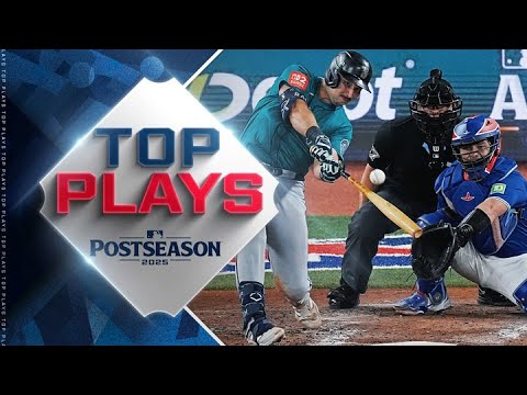 Top MLB Plays of 10/12/25 (Five plays you NEED to see from ALCS Game 1 - Mariners and Blue Jays!)