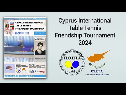 Cyprus International Table Tennis Friendship Tournament 2024*  Μάριος Γιάγκου