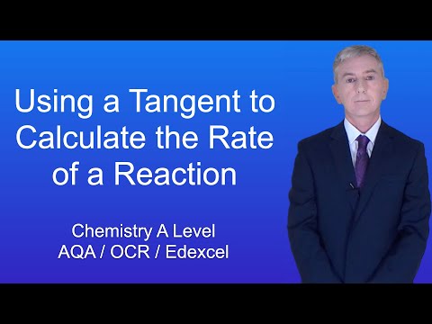 A Level Chemistry “Using a Tangent to Calculate the Rate of a Reaction”