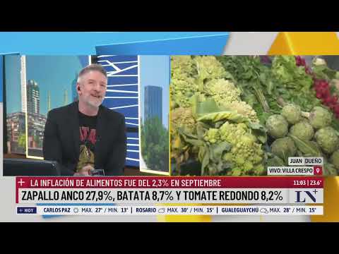 Los alimentos subieron 86,6% en lo que va del año