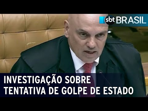 Moraes mantém proibição de contato entre investigados por tentativa de golpe | SBT Brasil (16/02/24)