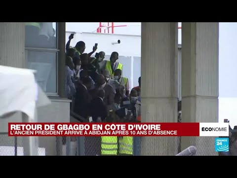 REPLAY - Laurent Gbagbo arrivé à Abidjan après dix ans d'absence