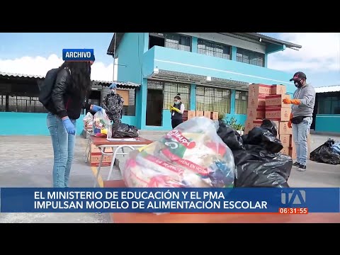 7.500 estudiantes en situación de pobreza extrema reciben almuerzos nutritivos en Ecuador